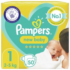 Pampers New Baby Nappies Size 1 x 50 per pack