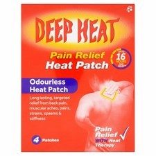 Deep Heat Patch 4 Pack 