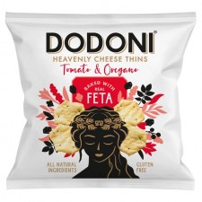 Dodoni Cheese Thins Feta Tomato and Oregano 80g