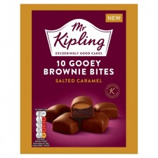 Mr Kipling Salted Caramel Brownie Bites 10 Pack 192g
