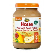 Holle Organic 6 Months Pear with Spelt Flakes Jars 6 x 190g Pack