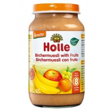 Holle Organic 8 Months Bircher Muesli Fruit Jars 6 x 220g Pack