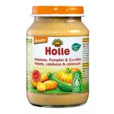 Holle Organic 6 Months Potato Pumpkin and Zucchini Jars 6 x 190g Pack
