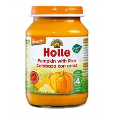 Holle Organic 4 Months Pumpkin and Rice Jars 6 x 190g Pack