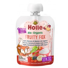 Holle Organic 8 Months Apple Banana and Berries with Yoghurt 10 x 85g Pouch