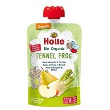 Holle Organic 6 Months Pear with Apple and Fennel 12 x 100g Pouch