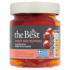 Morrisons The Best Sweet and Spicy Red Peppers Stuffed With Feta 185g