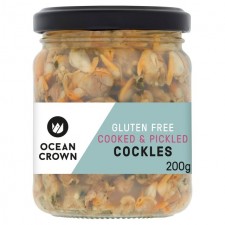Ocean Crown Gluten Free Cooked and Pickled Cockles 200g