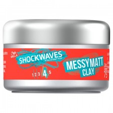 Wella Shockwaves Messy Matte Clay 75ml  