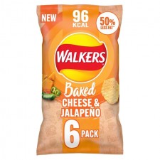 Walkers Baked Cheese and Jalapeno 6 per pack