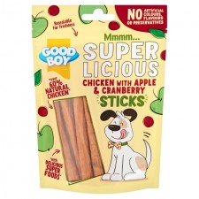 Good Boy Superlicious Chicken Apple and Cranberry Stick Dog Treats 100g