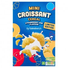 Sainsburys Mini Croissant Cereal Strawberry Jam Flavour 375g