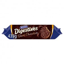 McVities Dark Chocolate Digestives Jumbo Pack 433g