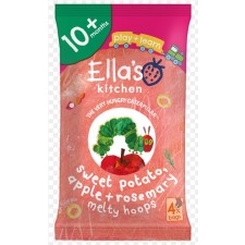 Ellas Kitchen Sweet Potato Apple and Rosemary Melty Hoops 10+ Months 4 x 9g