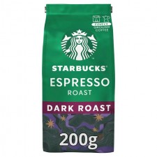 Starbucks Espresso Roast Dark Roast Finely Ground Coffee Bag 200g