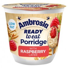 Ambrosia Ready To Eat Porridge Raspberry 210g