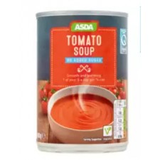 Asda No Added Sugar Tomato Soup 400g Tin