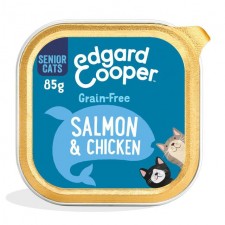 Edgard Cooper Senior Cat Food Chicken and Salmon 85g