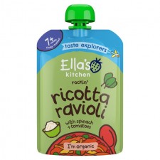 Ellas Kitchen Organic Spinach an Ricotta Ravioli Pouch 7 Months 130g