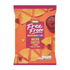 Asda Free From Nacho Cheese Flavour Tortilla Chips 180g