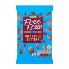 Asda Free From Giant Choc Buttons 119g
