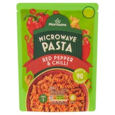 Morrisons Spicy Tomato and Pepper Microwave Pasta 200g