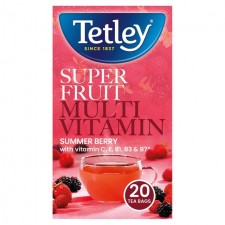 Tetley Super Fruits Multivitamin Summer Berry 20 Tea Bags