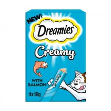 Dreamies Creamy No Sugar Cat Treats With Salmon 40g