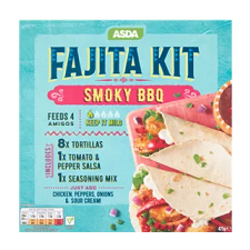 Asda Mexican Style Smoky BBQ Fajita Kit 475g