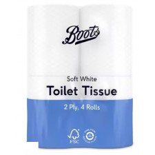 Boots Toilet Roll Soft White 4 Pack