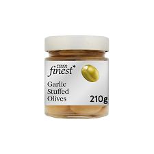 Tesco Finest Garlic Stuffed Olives 210G