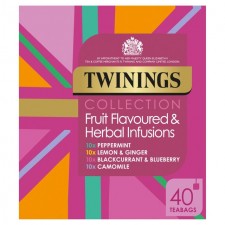 Twinings Fruit and Herb Tea Bags Selection Gift Pack 40 Tea Bags