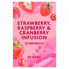 Sainsburys Strawberry Raspberry and Cranberry 20 Tea Bags