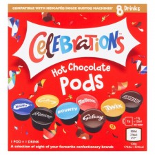 Celebrations Hot Chocolate Drink Pods 8 Pack
