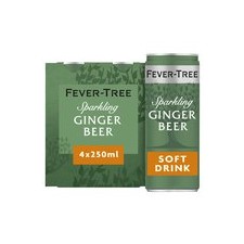 Fever Tree Light Ginger Beer 4 x 250ml