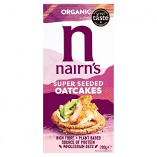 Nairns Organic Super Seeded Flaxseed Chia and Sunflower Oatcakes 200g