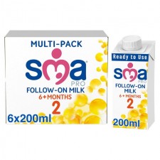 SMA Pro Follow On Milk From Multi Pack 6 x 200ml