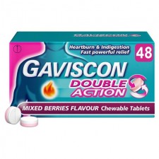 Gaviscon Double Action Mixed Berries Tablets 48 per pack