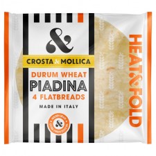 Crosta and Mollica Piadina Flatbreads Durum Wheat 300g