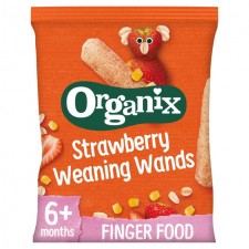 Organix Strawberry Weaning Wands 6+ Months 25g