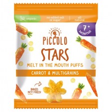 Piccolo Organic Carrot Multigrain Star Puffs 15g