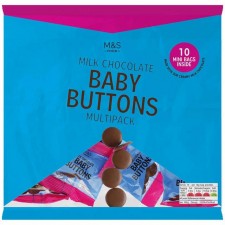 Marks and Spencer Milk Chocolate Baby Buttons Multipack 180g