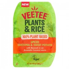 Veetee Plants and Rice Spiced Chickpea and Sweet Potato 280g