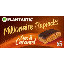 Plantastic Millionaire Flapjacks Chocolate and Caramel 5 Pack 