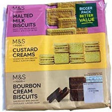 Marks and Spencer Triple Pack Variety Biscuits 500g