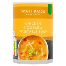 Waitrose Chicken Noodle and Vegetable Soup 400g