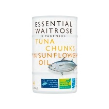 Waitrose Essential Tuna Chunks In Sunflower Oil 4 x 112g