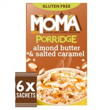 Moma Gluten Free Almond Butter and Salted Caramel Porridge Sachets 6 x 35g
