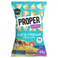 Properchips Salt and Vinegar Lentil Chips 85g