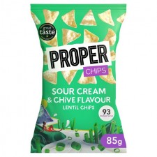 Properchips Sour Cream and Chive Lentil Chips 85g